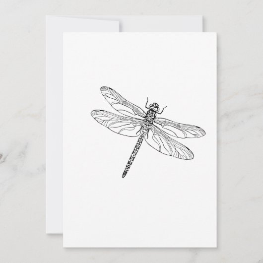 Simple Dragonfly Feiertagskarte (Vorderseite)