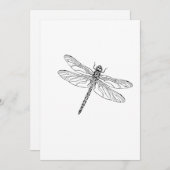 Simple Dragonfly Feiertagskarte (Vorne/Hinten)