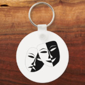 Simple Drama Comedy Masks Acting Schlüsselanhänger (Vorderseite)