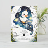 Simple Duck Birthday Einladung (Stehend Vorderseite)