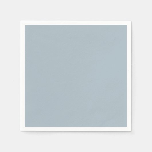 Simple Dusty Blue No Typografy Serviette (Vorderseite)
