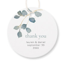 Simple Dusty Blue Wedding Vielen Dank