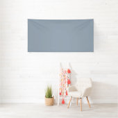 Simple dusty dove blue color banner (Insitu)