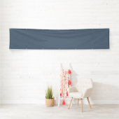 Simple dusty dove blue color banner (Insitu)