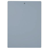 Simple dusty dove blue color klemmbrett (Rückseite)