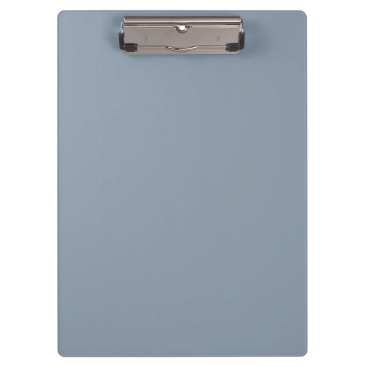 Simple dusty dove blue color klemmbrett (Vorderseite)