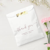 Simple Dusty Pink Vielen Dank, elegante Script Hoc Geschenktütchen (Versiegelt)
