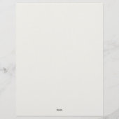 Simple Earth Tones Stationery Paper Briefbogen (Rückseite)