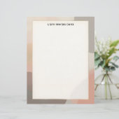 Simple Earth Tones Stationery Paper Briefbogen (Stehend Vorderseite)