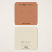 Simple Earthy Terracotta Earring Juwelier (Vorne & Hinten)