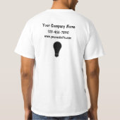 SImple Electrician Work Tshirts (Rückseite)