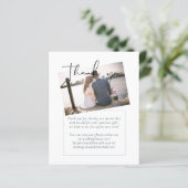 Simple Elegance FOTO Wedding Vielen Dank (Stehend Vorderseite)