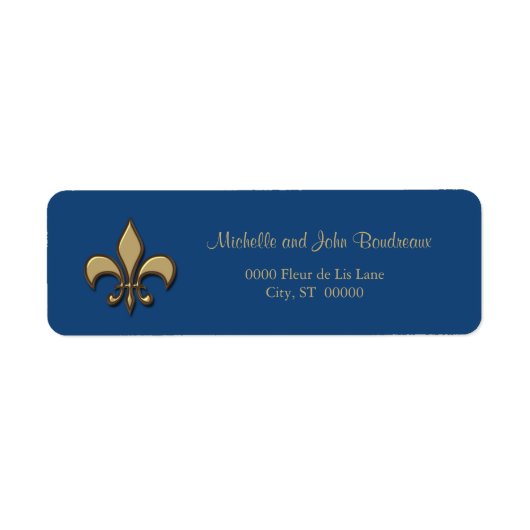 Simple Elegance Gold Blue Lilie (Vorne)