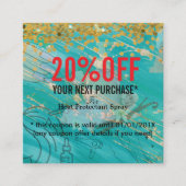 Simple Elegant Beauty Salon Rabattkarte (Vorderseite)