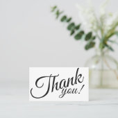 Simple Elegant Beauty Salon Vielen Dank Rabattkarte (Stehend Vorderseite)