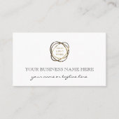 Simple Elegant Black Add Business Logo Custom   Visitenkarte (Vorderseite)