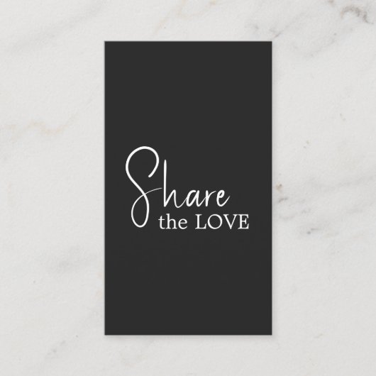 Simple Elegant Black and White Referral Card (Vorderseite)