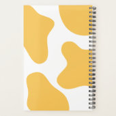 Simple Elegant Black White Gold Bold Year Quote Planer (Rückseite)