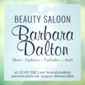 Simple Elegant Blue Bokeh Fensteraufkleber (Blatt 3)