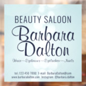 Simple Elegant Blue Bokeh Fensteraufkleber (Blatt 2)