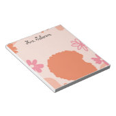 Simple Elegant Boho Teacher Notepad Notizblock (angewinkelt)