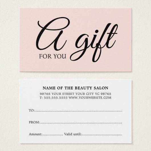 Simple Elegant Bold Light Pastel (Vorne & Hinten)