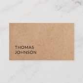Simple Elegant Bold PRINTED Kraft Paper Consultant Visitenkarte (Vorderseite)