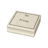 Simple elegant border to from gift label gummistempel (Stempel)