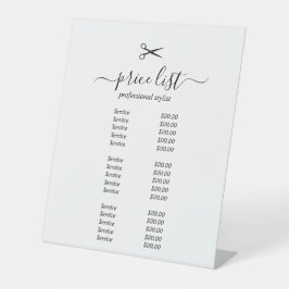 Simple elegant business light beauty salon sockelschild