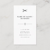 Simple elegant business light beauty salon visitenkarte (Rückseite)
