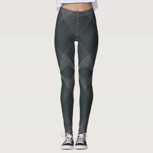 Simple, elegant, chic, luxurious line graphic art leggings