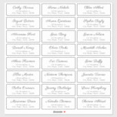 Simple Elegant Classy Script Guest Address Labels (Blatt)