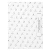 Simple Elegant Company Logo Trade Show Branded Tischdecke (Vorderseite)