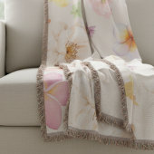 Simple Elegant Contour Map Lines Throw Pillow Decke