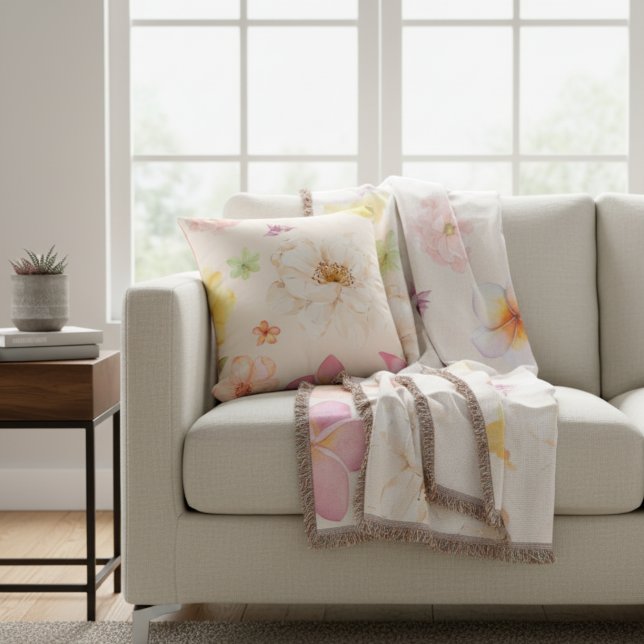 Simple Elegant Contour Map Lines Throw Pillow Kissen (Von Creator hochgeladen)