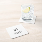 Simple elegant custom add your name marble stone rechteckiger pappuntersetzer (Vor Ort)