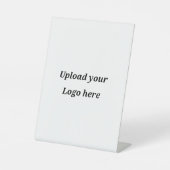 Simple elegant custom logo here company sockelschild (Vorderseite)