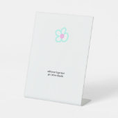 Simple elegant custom logo here company sockelschild (Vorderseite)