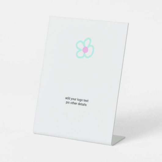 Simple elegant custom logo here company sockelschild (Vorderseite)