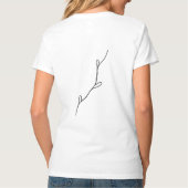 Simple elegant custom logo here company T T-Shirt (Rückseite)