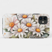Simple Elegant Daisies Case-Mate iPhone Hülle (Rückseite (Horizontal))