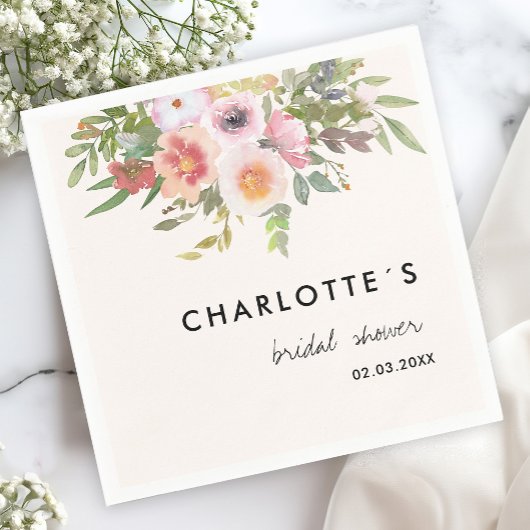 Simple, elegant eucalyptus, flowers  serviette