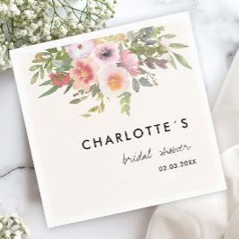 Simple, elegant eucalyptus, flowers serviette