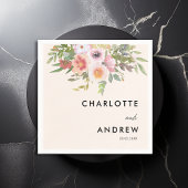 Simple, elegant eucalyptus, flowers  serviette