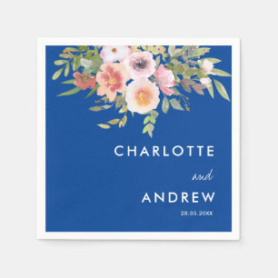 Simple, elegant eucalyptus, flowers   serviette