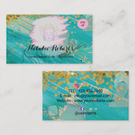 Simple Elegant  Facial Cleanser Foam Gel Cream Visitenkarte