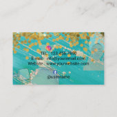 Simple Elegant Facial Cleanser Foam Gel Cream Visitenkarte (Rückseite)