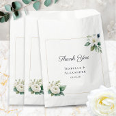 Simple Elegant Floral Personalized Wedding Geschenktütchen