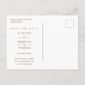 Simple Elegant Four Photos Couple in Love Ankündigungspostkarte (Rückseite)