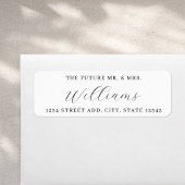 Simple Elegant Future Mr. Wedding Address